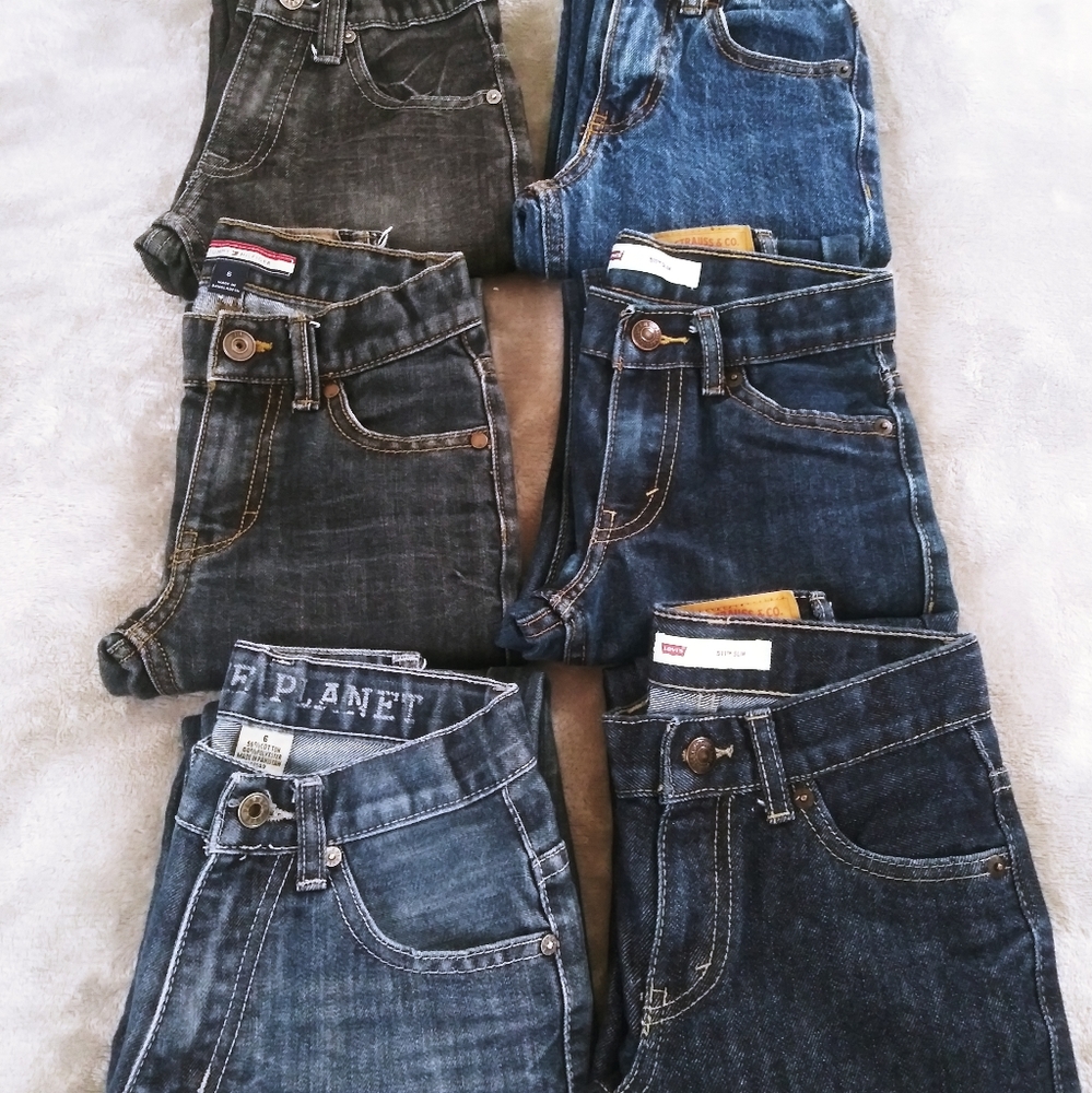 Boys size 6 jeans (6 pairs)